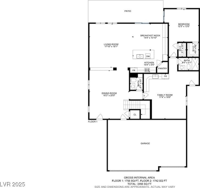 6489 Crest Estates St, Las Vegas, NV 89131 - view of floor plan / room layout