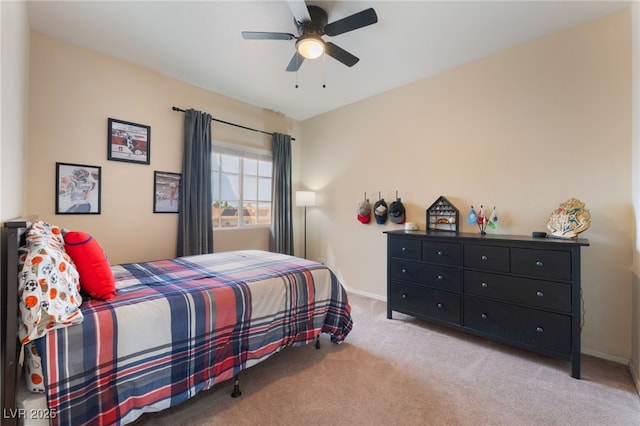 8605 Trianon Ln, Las Vegas, NV 89145 - bedroom with light carpet and ceiling fan