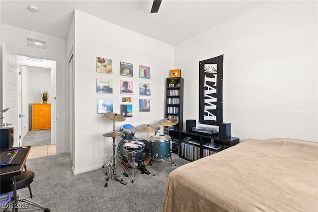 10160 Tree Blossom Ave, Las Vegas, NV 89166 - carpeted bedroom with baseboards and a ceiling fan