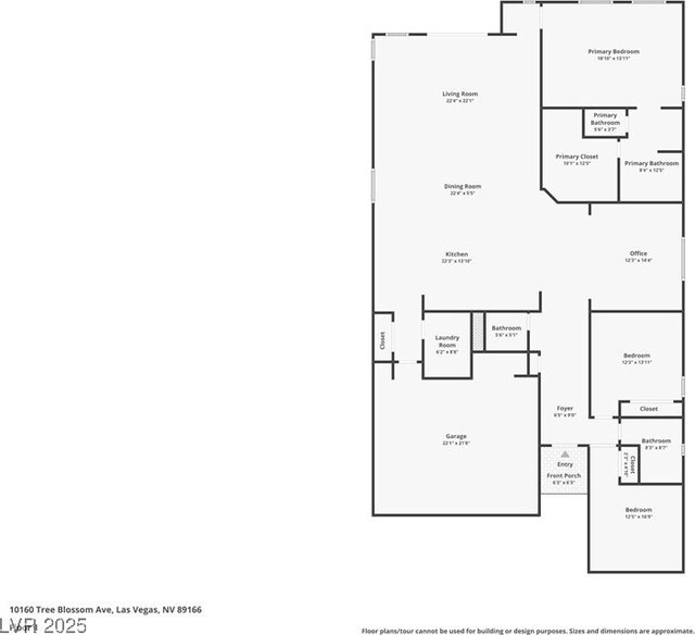 10160 Tree Blossom Ave, Las Vegas, NV 89166 - view of floor plan / room layout