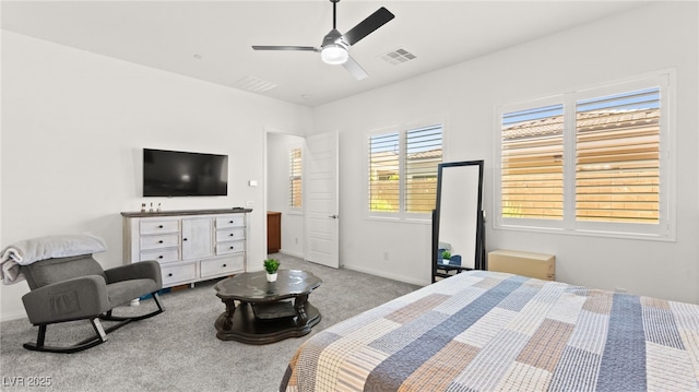 10160 Tree Blossom Ave, Las Vegas, NV 89166 - bedroom featuring carpet flooring and ceiling fan