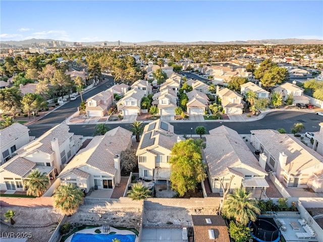 5332 Desert Blossom Rd, Las Vegas, NV 89107 - aerial perspective of suburban area with mountains
