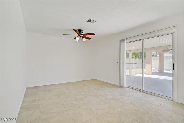 6358 Meadow Lark Ln, Las Vegas, NV 89103 - spare room with a ceiling fan and baseboards