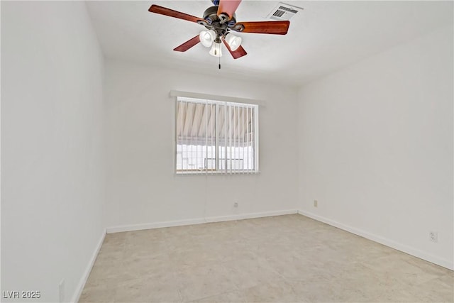 6358 Meadow Lark Ln, Las Vegas, NV 89103 - spare room featuring ceiling fan and baseboards