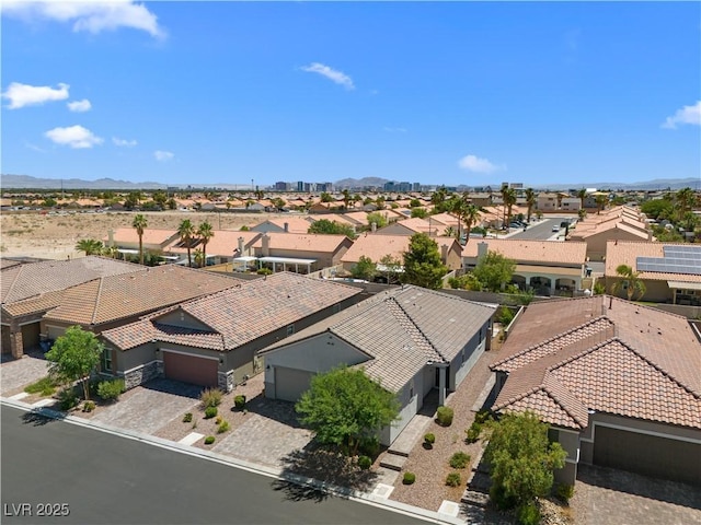 5936 Bruselas St, Las Vegas, NV 89113 - aerial perspective of suburban area with mountains