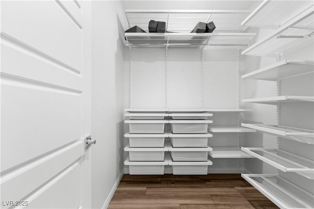5936 Bruselas St, Las Vegas, NV 89113 - spacious closet with wood finished floors