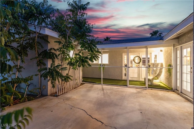 5486 Alfred Dr, Las Vegas, NV 89108 - patio terrace at dusk with a patio