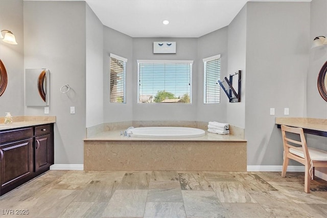 6208 W Rome Blvd, Las Vegas, NV 89131 - full bathroom featuring vanity and a garden tub