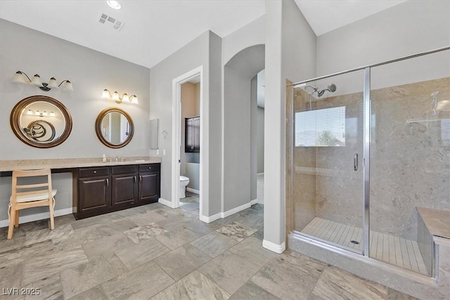 6208 W Rome Blvd, Las Vegas, NV 89131 - full bath with vanity and a stall shower