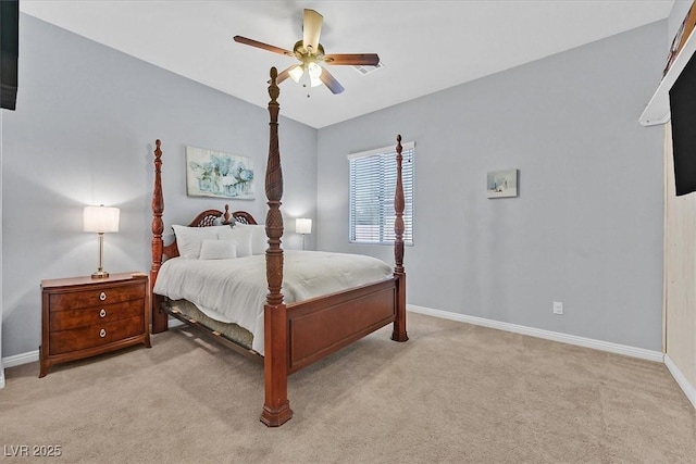 6208 W Rome Blvd, Las Vegas, NV 89131 - bedroom featuring light carpet and a ceiling fan