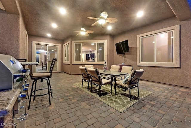 6208 W Rome Blvd, Las Vegas, NV 89131 - view of patio / terrace featuring ceiling fan and outdoor dining area