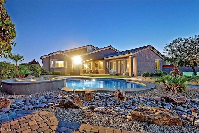 6208 W Rome Blvd, Las Vegas, NV 89131 - outdoor pool featuring an in-ground hot tub