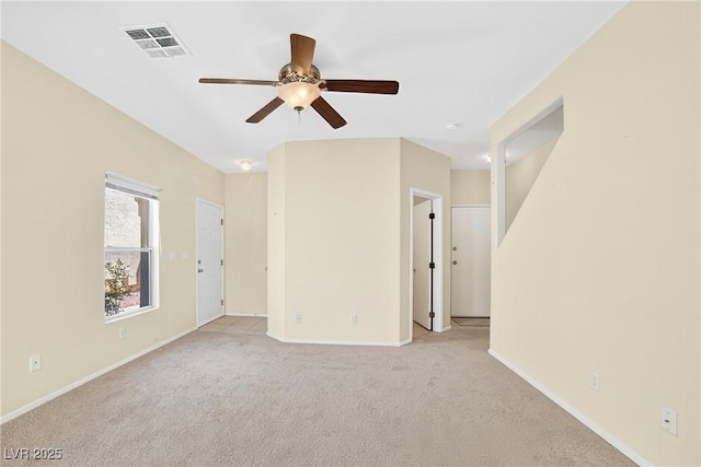 2558 Lazy Saddle Dr, Henderson, NV 89002 - unfurnished room with ceiling fan and light colored carpet