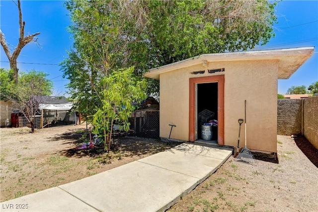 744 Mcknight St, Las Vegas, NV 89101 - view of shed with a fenced backyard
