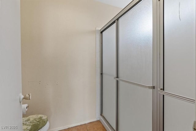 1711 Ember Glow Cir, Las Vegas, NV 89119 - full bath with a stall shower and tile patterned floors