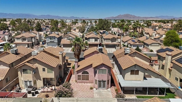1711 Ember Glow Cir, Las Vegas, NV 89119 - aerial view of residential area featuring mountains