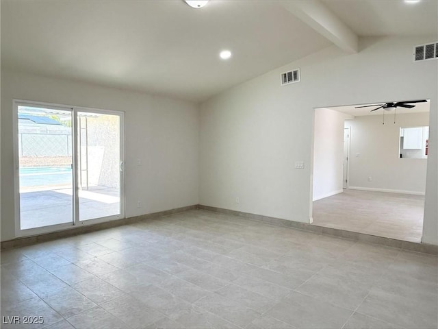 236 Pershing Dr, Las Vegas, NV 89107 - unfurnished room featuring ceiling fan and recessed lighting