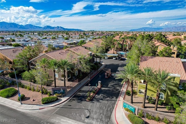 7950 W Flamingo Rd Unit 1042, Las Vegas, NV 89147 - aerial perspective of suburban area featuring a mountain backdrop