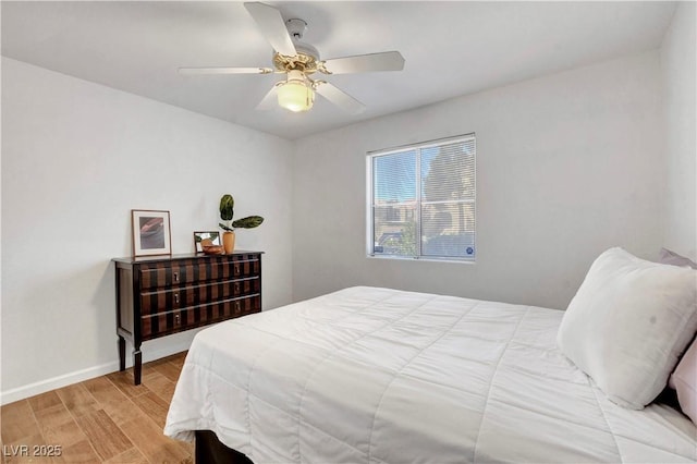 7950 W Flamingo Rd Unit 1042, Las Vegas, NV 89147 - bedroom featuring wood finished floors and ceiling fan
