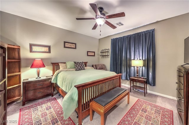 10961 Winter Rise St, Las Vegas, NV 89141 - bedroom with light colored carpet and a ceiling fan