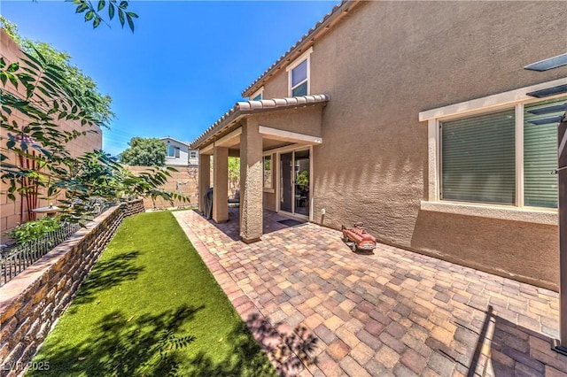 10961 Winter Rise St, Las Vegas, NV 89141 - fenced backyard featuring a patio area