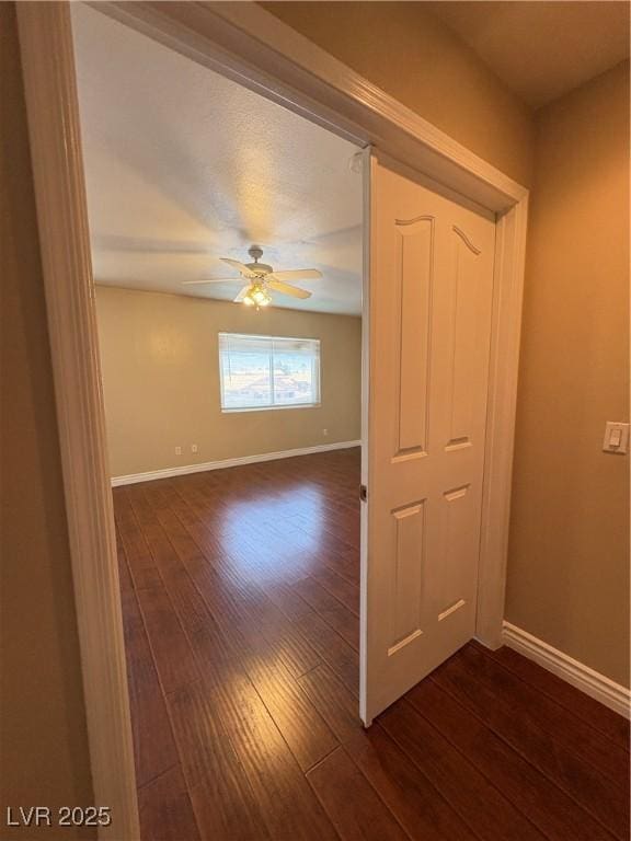 3679 Funston Way, Las Vegas, NV 89129 - unfurnished room with dark wood-style floors and ceiling fan