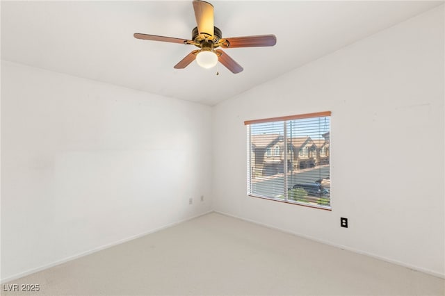 89 Day Trade St Unit 1, Henderson, NV 89074 - empty room featuring lofted ceiling, light carpet, and ceiling fan