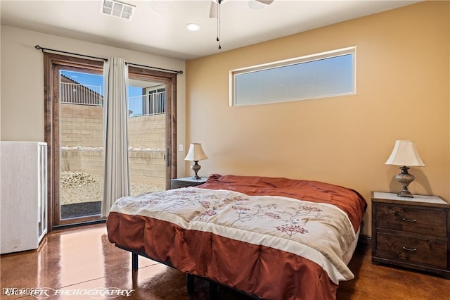 479 Apogee Crst, Mesquite, NV 89027 - bedroom with access to outside and recessed lighting