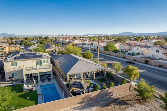 1304 Fantastic Ct, North Las Vegas, NV 89081 - aerial perspective of suburban area with a mountain backdrop