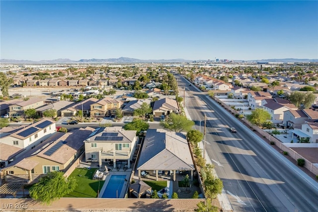 1304 Fantastic Ct, North Las Vegas, NV 89081 - aerial view of residential area with a mountainous background
