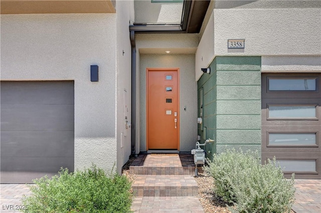 3358 Via Strada St, Henderson, NV 89044 - view of exterior entry featuring stucco siding