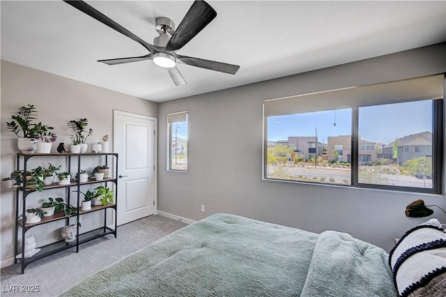 3358 Via Strada St, Henderson, NV 89044 - bedroom featuring carpet flooring and a ceiling fan