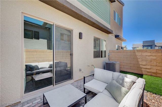 3358 Via Strada St, Henderson, NV 89044 - view of patio / terrace featuring outdoor lounge area