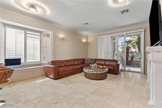 8215 Crow Valley Ln, Las Vegas, NV 89113 - living area with crown molding