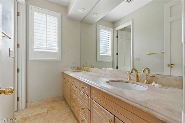 8215 Crow Valley Ln, Las Vegas, NV 89113 - full bathroom featuring double vanity