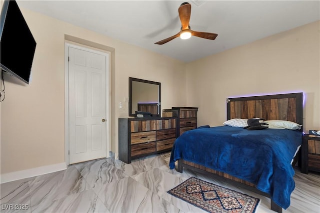 8215 Crow Valley Ln, Las Vegas, NV 89113 - bedroom with baseboards and ceiling fan