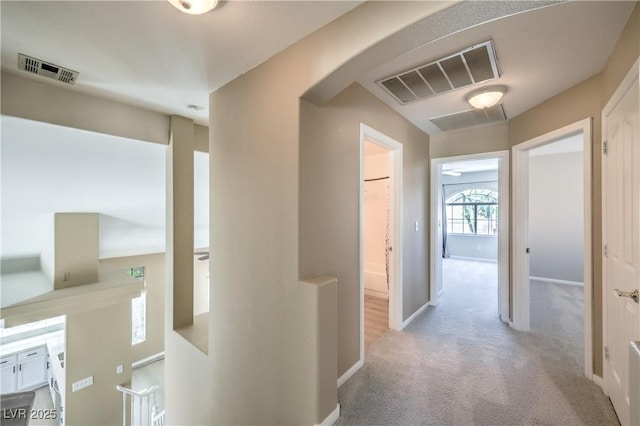 8712 Texas Bronco Ave, Las Vegas, NV 89129 - hall with carpet floors and baseboards