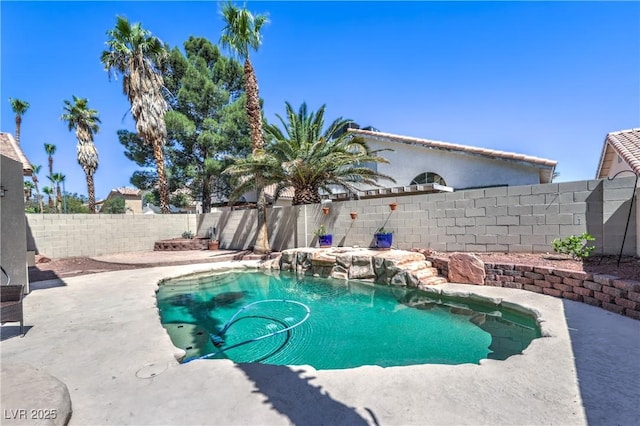 8712 Texas Bronco Ave, Las Vegas, NV 89129 - view of swimming pool with a fenced backyard and a patio area