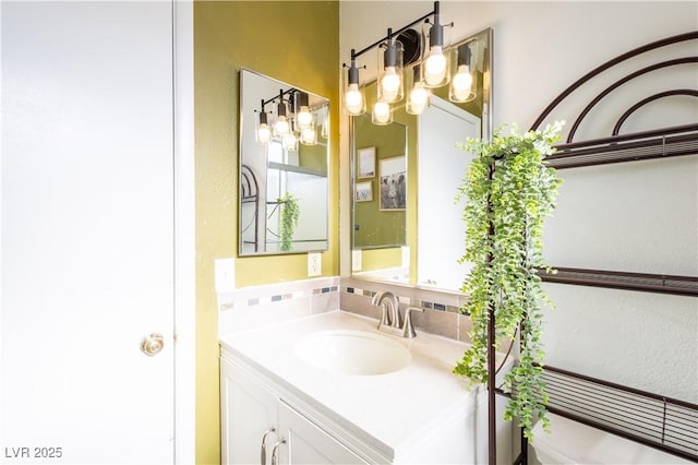 5673 Coaldale Pl, Las Vegas, NV 89110 - bathroom with a chandelier and vanity