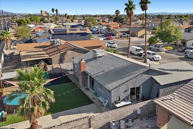 2088 Miner Way, Las Vegas, NV 89104 - aerial view of residential area featuring a mountain backdrop