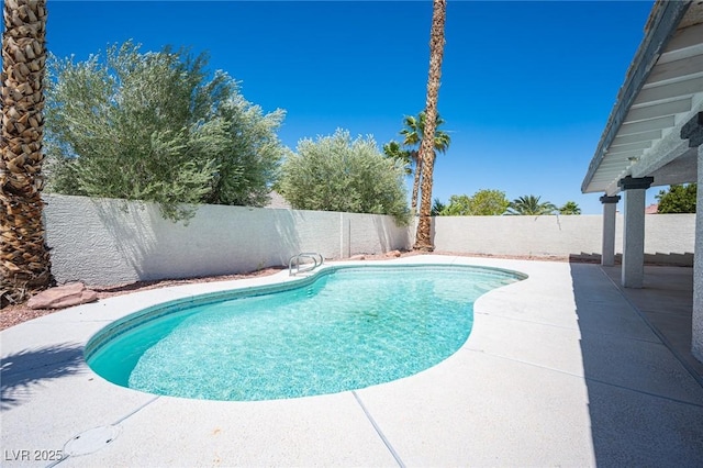 9728 Drumcannon Ave, Las Vegas, NV 89129 - view of swimming pool with a fenced backyard and a patio area