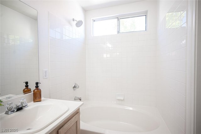 9728 Drumcannon Ave, Las Vegas, NV 89129 - bathroom featuring vanity and shower / bath combination