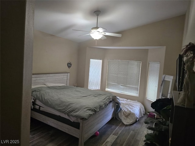 8277 Orange Vale Ave, Las Vegas, NV 89131 - bedroom featuring wood finished floors and ceiling fan
