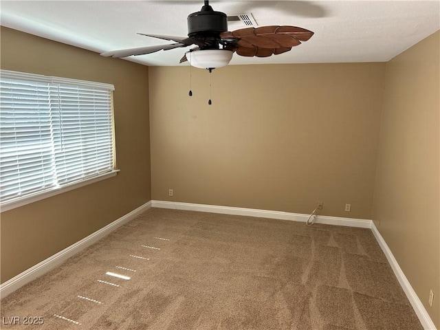608 Watkins Dr, Las Vegas, NV 89107 - carpeted empty room featuring ceiling fan and baseboards