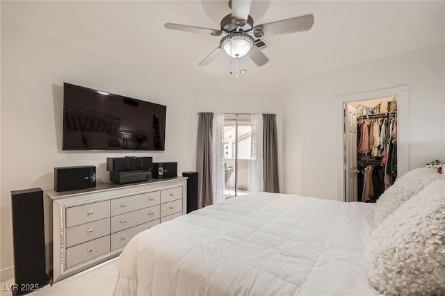 2050 W Warm Springs Rd Unit 3624, Henderson, NV 89014 - bedroom with a walk in closet and ceiling fan