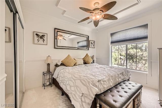 2050 W Warm Springs Rd Unit 3624, Henderson, NV 89014 - bedroom with light colored carpet and ornamental molding