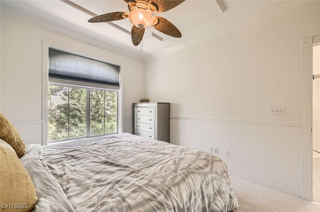 2050 W Warm Springs Rd Unit 3624, Henderson, NV 89014 - carpeted bedroom with crown molding and a ceiling fan