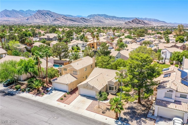 8324 Tide Pool Dr, Las Vegas, NV 89128 - aerial view of residential area featuring a mountainous background