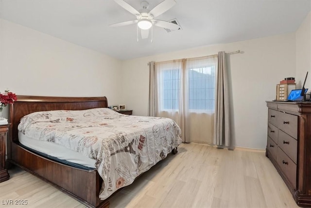 8550 Little Fox St, Las Vegas, NV 89123 - bedroom featuring light wood-style flooring and ceiling fan