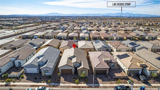 827 Klamath Springs St, Henderson, NV 89011 - aerial perspective of suburban area with mountains